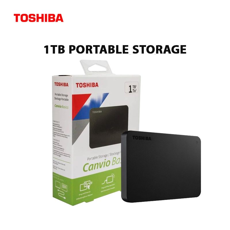 TOSHIBA - Disque Dur Externe 2To USB 3.2 Gen 1 Canvio Ba…