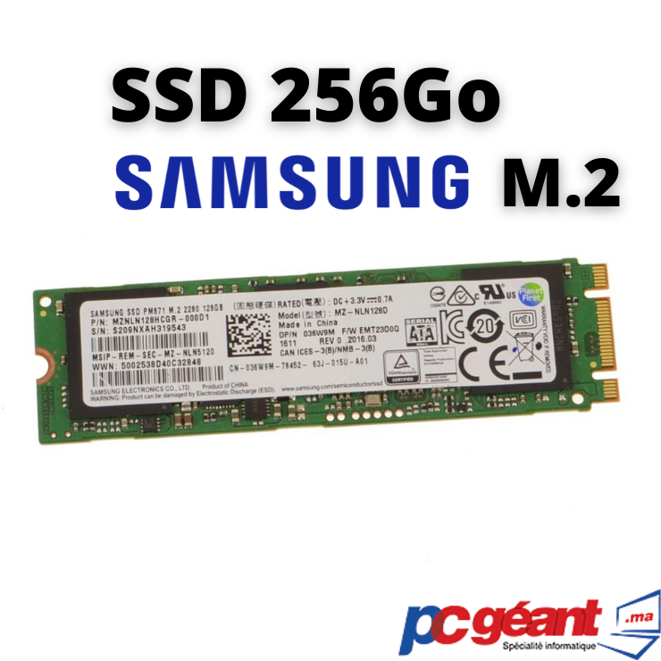DISQUE DUR SSD M.2 256 Go – PC Geant