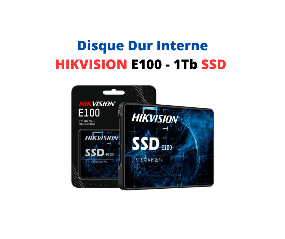 Disque Dur HIKVISION E100 SSD 1Tb Interne – PC Geant