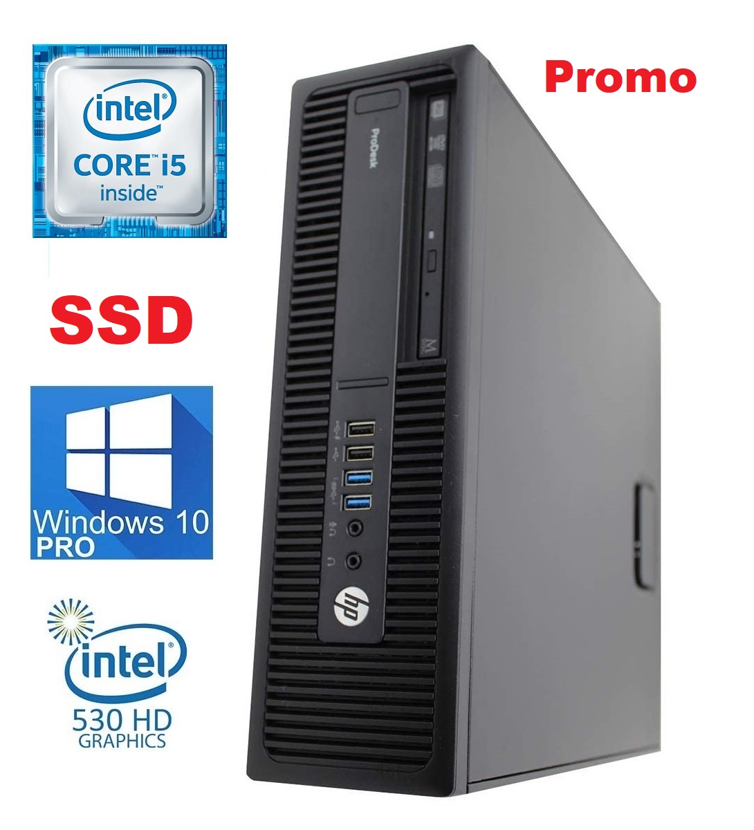 HP EliteDesk 800 G1 SFF Core i5-4570 I 8Go I 500Go I Win 10 [Remis