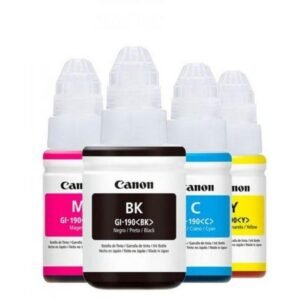 Canon Pack Bouteilles d'encre GI-490 + 1 noir Pour les imprimantes économiques PIXMA G