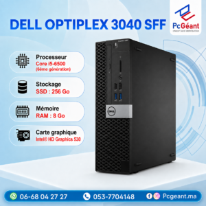 DELL Optiplex 3040 SFF Core i5-6500 I 8Go I 256Go [Remis à Neuf]