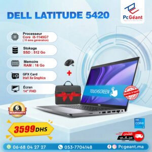 DELL Latitude 5420 Core i5-1145G7 I 16Go I 512Go SSD I 14″ FHD TACTILE [Remis à Neuf]