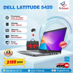 DELL Latitude 5420 Core i5-1145G7 I 16Go I 256Go SSD I 14″ FHD [Remis à Neuf]