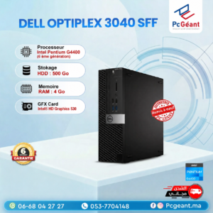 DELL OptiPlex 3040 SFF Intel® Pentium ® G4400 I 4Go I 500Go [Remis à Neuf]