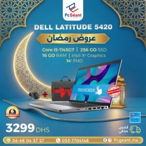 DELL Latitude 5420 Core i5-1145G7 I 16Go I 256Go SSD I 14″ FHD-Tactile [Remis à Neuf]
