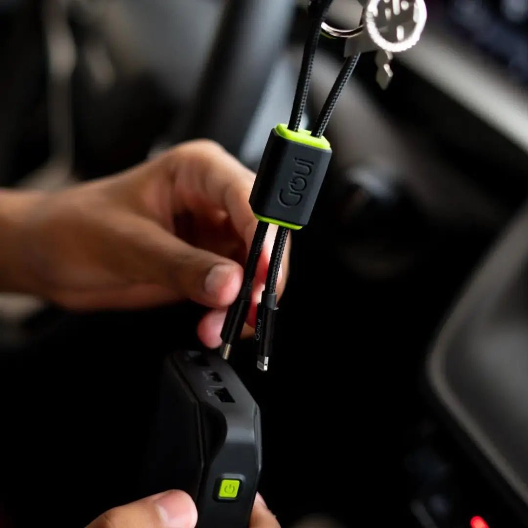 Goui Lock Câble iPhone Porte Clés Lightning vers Type C (27 cm) - Noir – Image 3