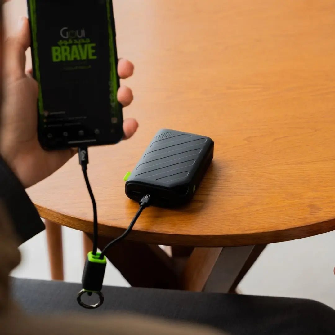 Goui Lock Câble Porte Clés Type C vers Type C (27 cm) 60W - Noir – Image 2