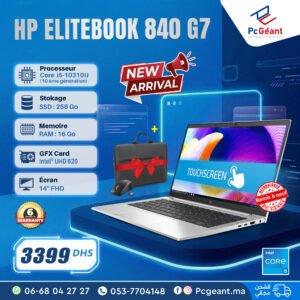 HP EliteBook 840 G7-TACTILE Core i5-10310U I 16Go I 256Go SSD NVMe 14"FHD [Remis à Neuf]
