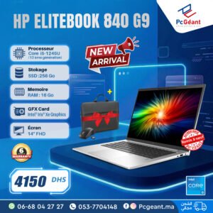 HP EliteBook 840 G9 Core i5-1245U I 16Go I 256Go SSD I 14" IPS Full HD [Remis à Neuf]