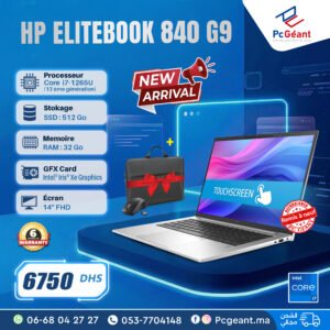 HP EliteBook 840 G9 Tactile Core i7-1265U I 32Go I 512Go SSD I 14" IPS Full HD [Remis à Neuf]