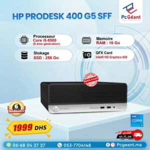 HP ProDesk 400 G5 SFF Core i5-8500 I 16Go DDR4 I 256Go SSD I Win 11 Pro [Remis à Neuf]