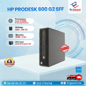 HP ProDesk 600 G2 SFF Core i5-6500 I 8Go DDR4 I 256Go SSD [Remis à Neuf]