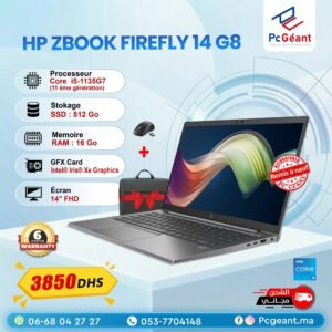 HP Zbook Firefly 14 G8 Core i5-1135G7 I 16Go I 512Go SSD 14"FHD [Remis à Neuf]