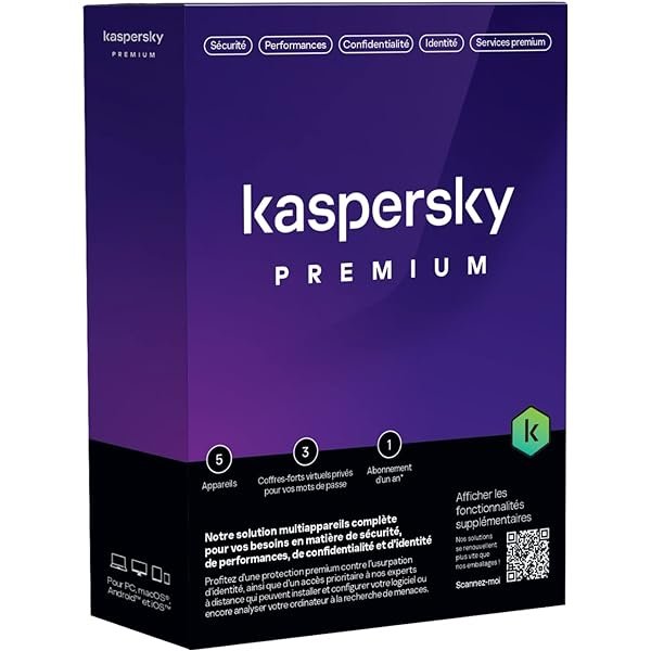 Kaspersky Premium 2025 - 5 Postes / 1 An