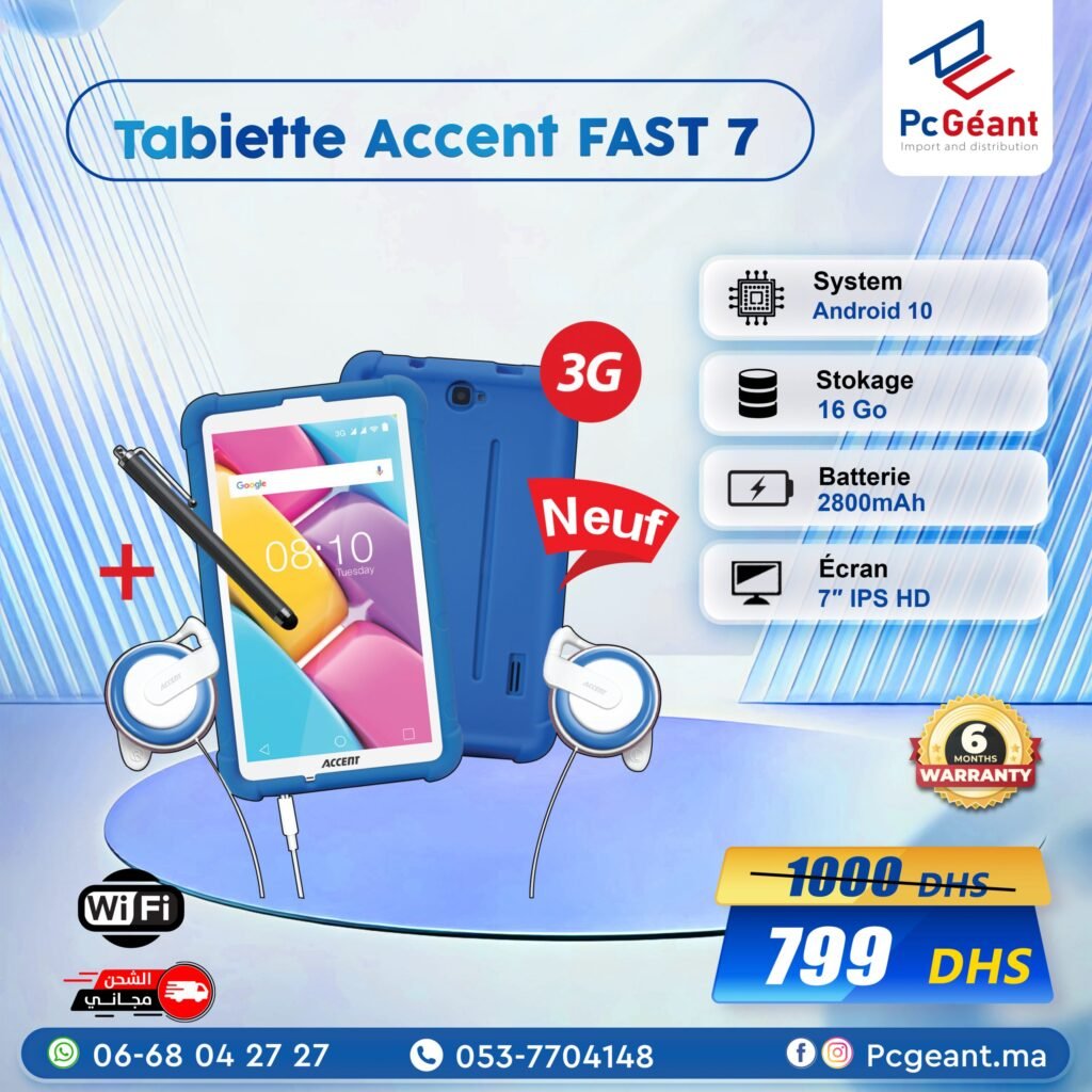 ACCENT FAST 7 3G IPS HD 7" EDITION SPECIAL EDUCATION