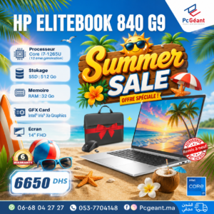 HP EliteBook 840 G9 Tactile Core i7-1265U I 32Go DDR5 I 512Go SSD I 14" IPS Full HD [Remis à Neuf]