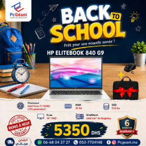 HP EliteBook 840 G9 Core i7-1265U I 16Go DDR5 I 512Go SSD I 14" IPS Full HD [Remis à Neuf]