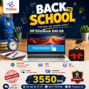 HP EliteBook 840 G8 TACTILE Core i5-1145G7 I 16Go I 256Go SSD I 14"IPS FHD [Remis à Neuf]