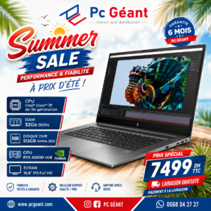 HP ZBook Studio G8 Core i7-11850H I 32Go I 512GB SSD I RTX A2000 I 15.6" FHD [Remis à Neuf]