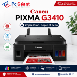 Imprimante Canon PIXMA G3410 Couleur Wi-Fi à réservoirs rechargeables