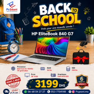 HP EliteBook 840 G7 Core i5-10310U I 16Go I 256Go SSD NVMe 14"FHD [Remis à Neuf]