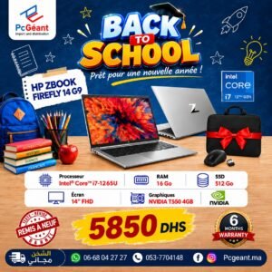 HP Zbook Firefly 14 G9 i7-1265U I 16Go I 512Go I NVIDIA T550 4GB I 14"FHD [Remis à Neuf]