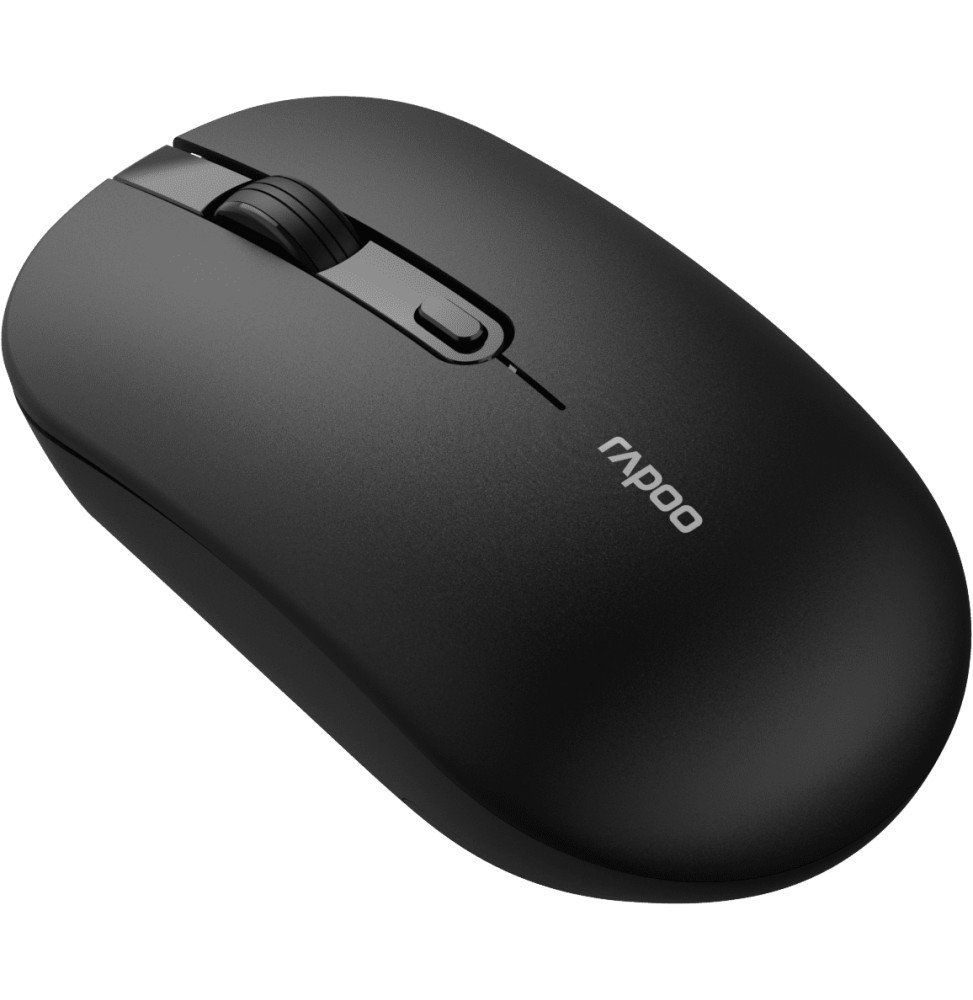Souris sans fil silencieuse Rapoo B30 Silent - 2,4 GHz, 3 200 DPI, noire – Image 5