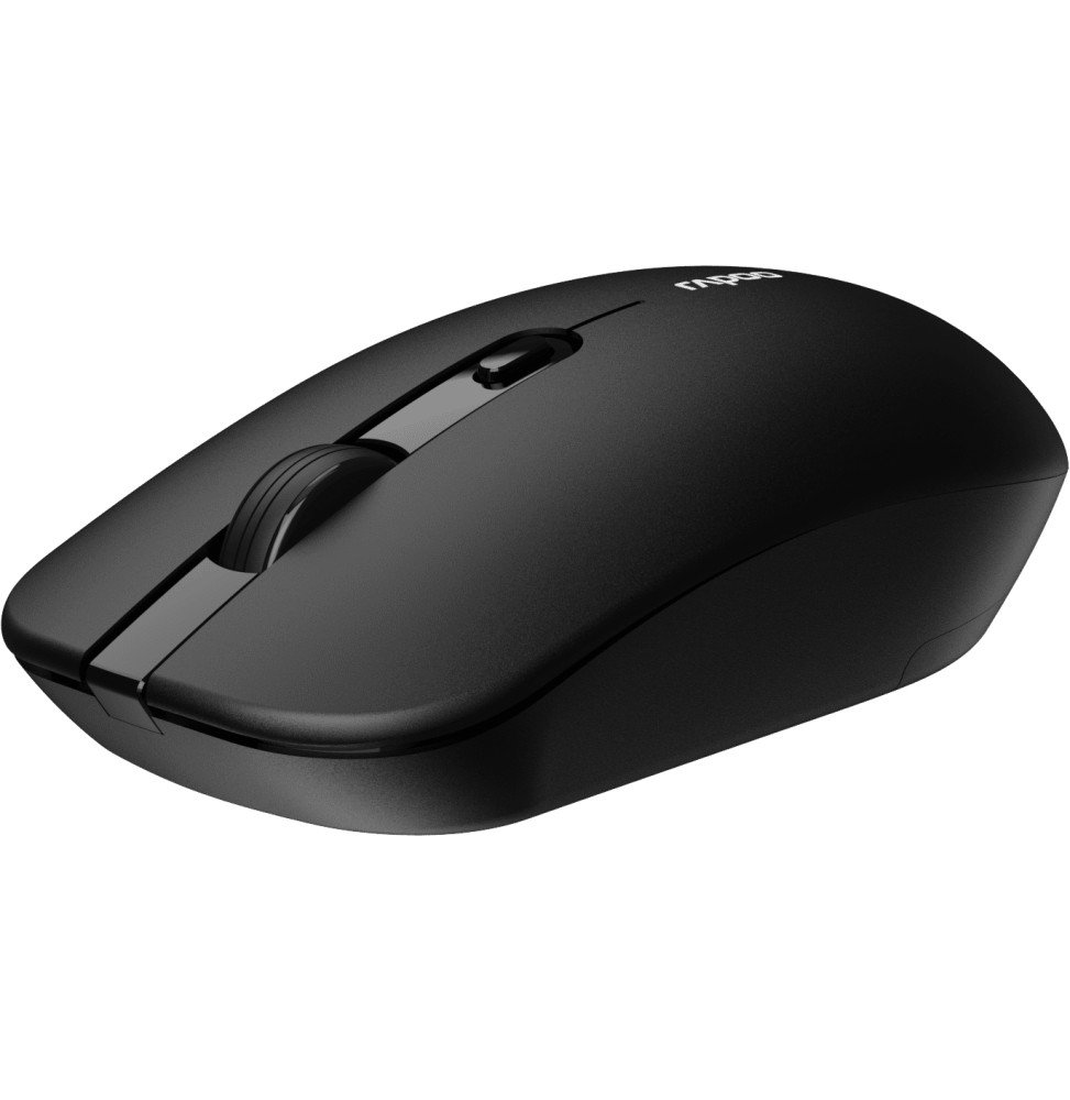 Souris sans fil silencieuse Rapoo B30 Silent - 2,4 GHz, 3 200 DPI, noire – Image 6