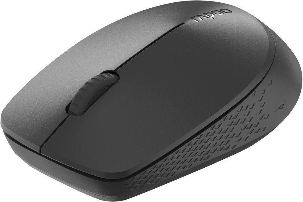 Souris sans fil-Bluetooth - multimode silencieuse Rapoo M100 Silent - et 2,4 GHz, gris foncé – Image 2