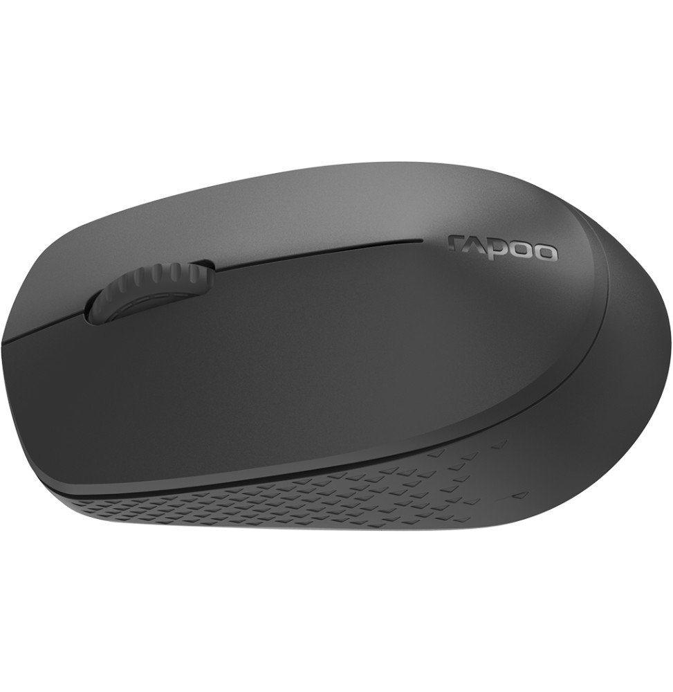 Souris sans fil-Bluetooth - multimode silencieuse Rapoo M100 Silent - et 2,4 GHz, gris foncé – Image 4