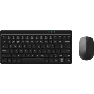 Ensemble clavier et souris sans fil - Bluetooth-multimode Rapoo 8000GT - et 2,4 GHz, AZERTY français, noir