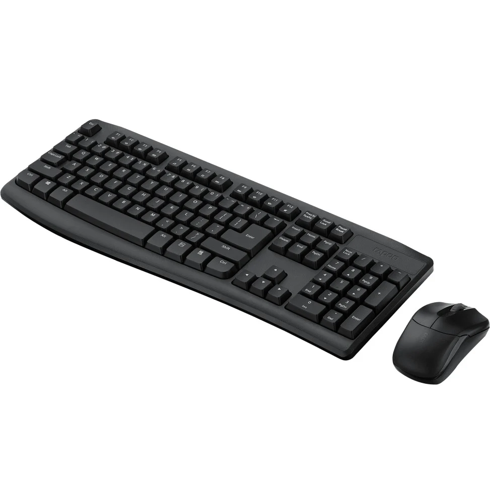 Ensemble clavier et souris sans fil Rapoo X1800PRO - 2,4 GHz, anti-éclaboussures, AZERTY français