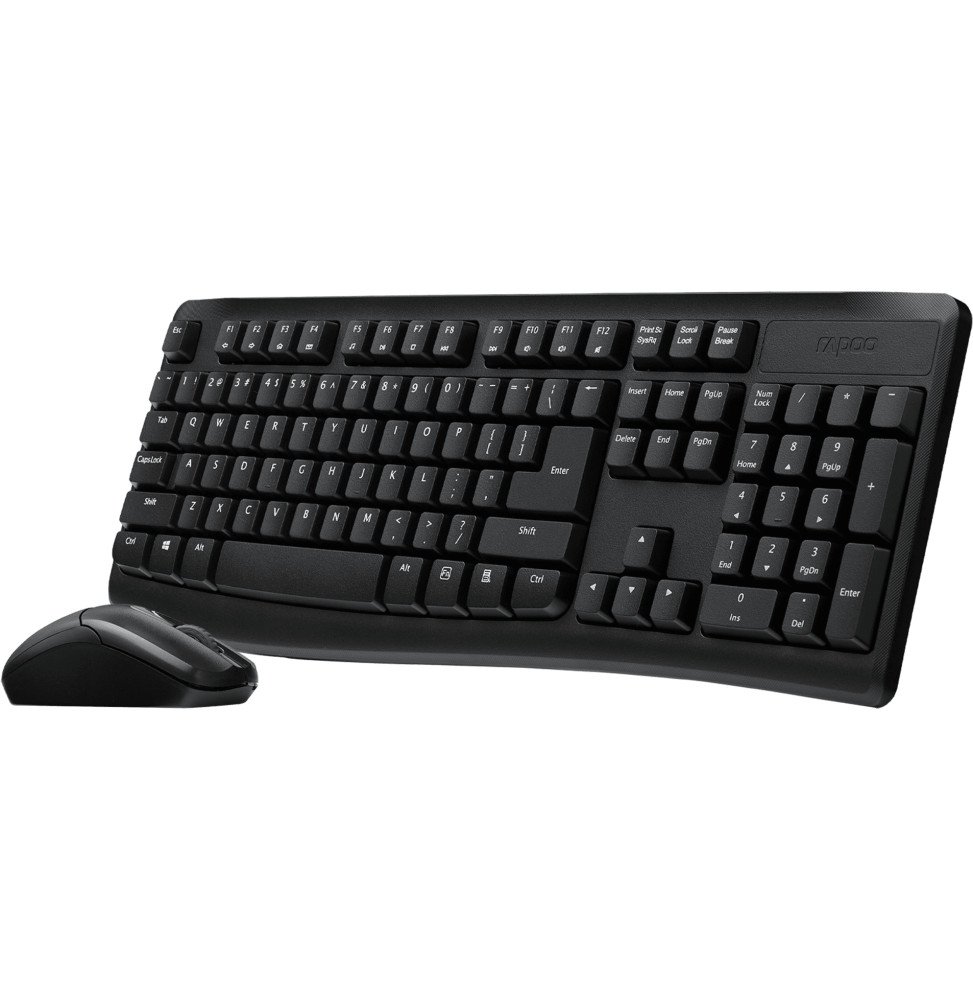 Ensemble clavier et souris sans fil Rapoo X1800PRO - 2,4 GHz, anti-éclaboussures, AZERTY français – Image 3