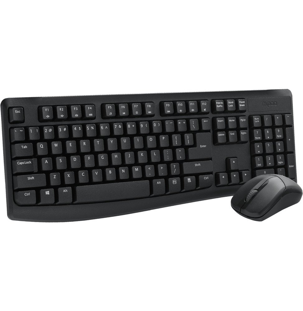 Ensemble clavier et souris sans fil Rapoo X1800PRO - 2,4 GHz, anti-éclaboussures, AZERTY français – Image 2
