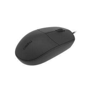 Souris optique filaire Rapoo N100 - USB, ambidextre, noire