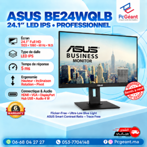 ASUS LED IPS (24.1") BE24WQLB - WUXGA - 1920 x 1200 [Remis à Neuf]