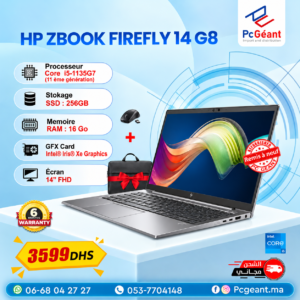 HP Zbook Firefly 14 G8 Core i5-1135G7 I 16Go I 256Go SSD 14"FHD [Remis à Neuf]